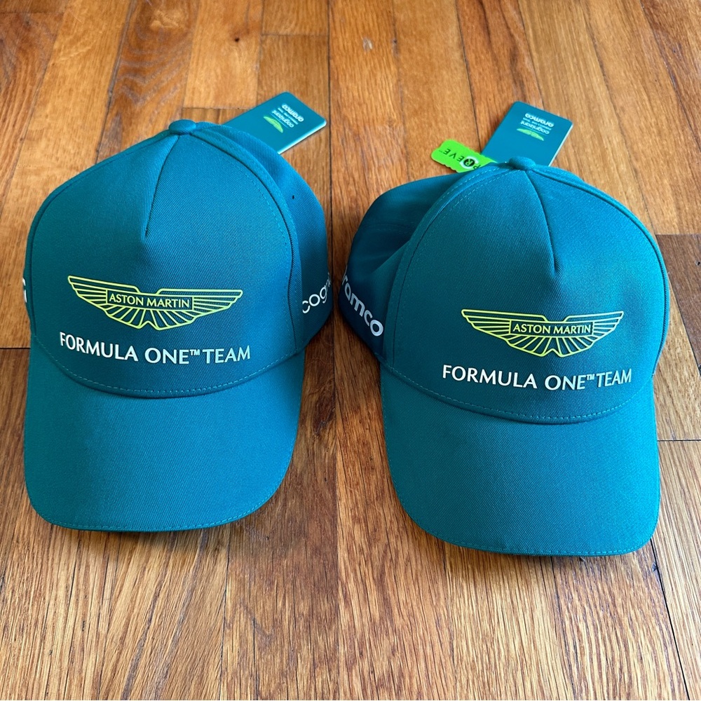 Aston Martin Formula 1 Team Hat – 2-Pack (New with Tags)